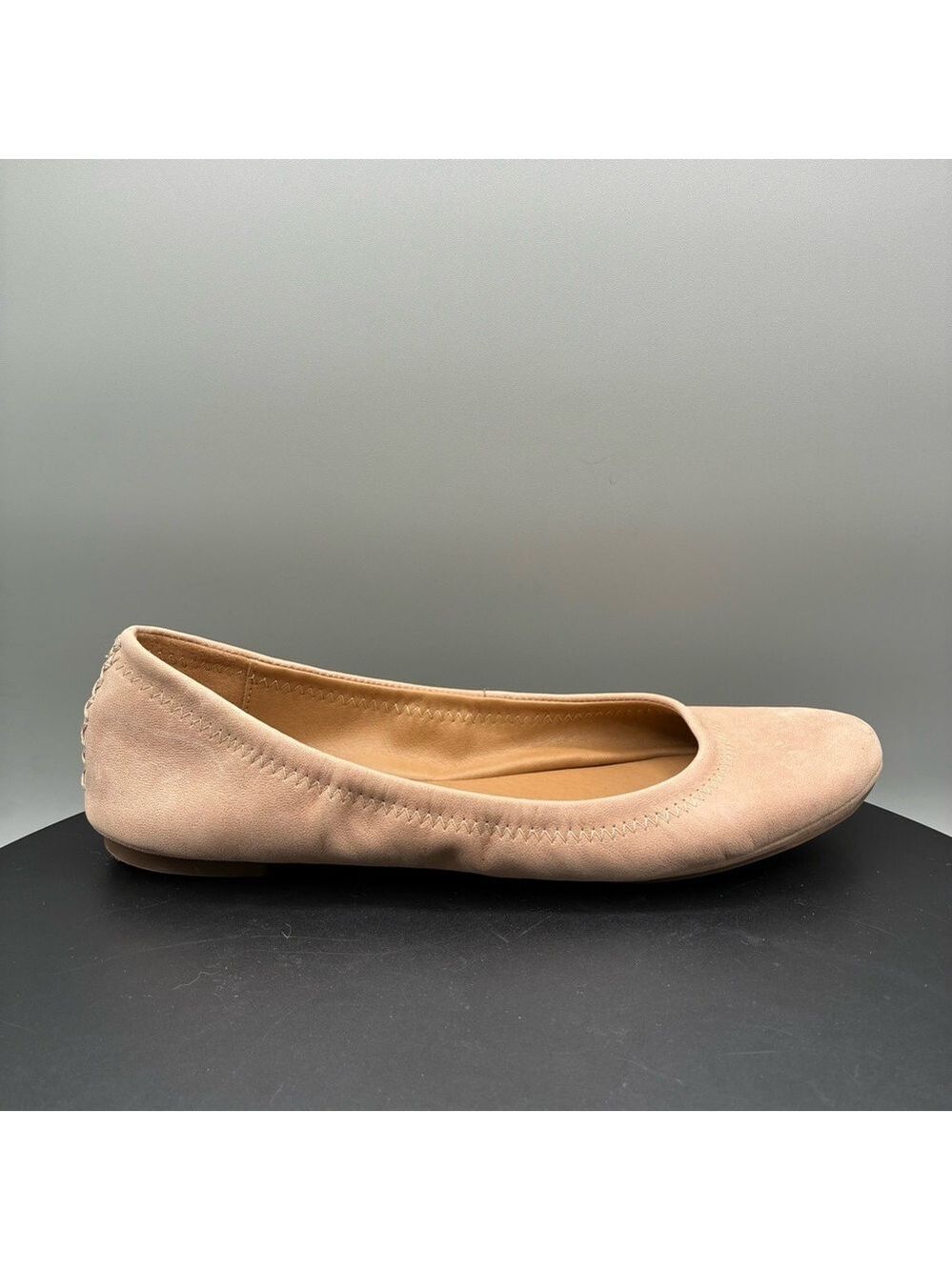 Lucky Brand Erin Round Toe Ballet Flats Womens 7.5 Beige